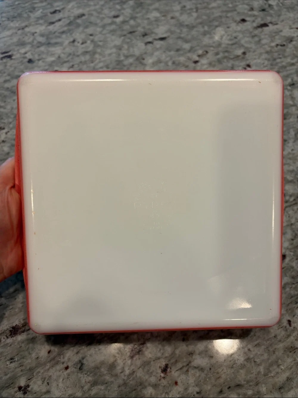 Vintage Pink Flamingo Pyrex Baking Dish with White Interior
